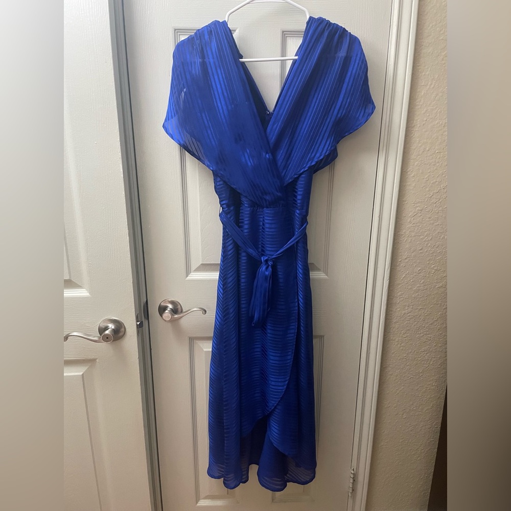 Lulu’s blue high low semi formal dress